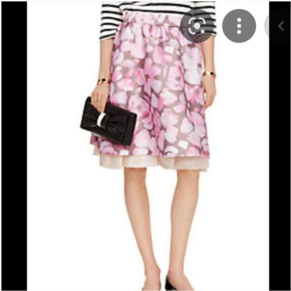 kate spade madison avenue pink cotton candy taye skirt size 6 nwot